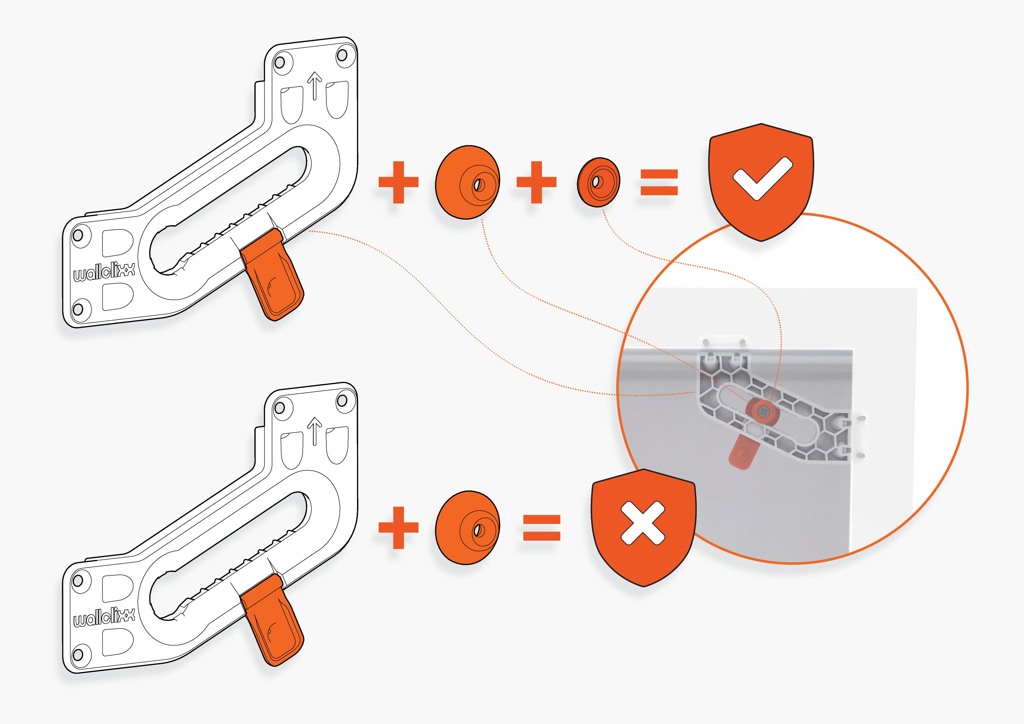 wallCLIXX™ Hero Set - Adjustable Picture Hanging System