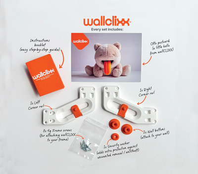 wallCLIXX™ Hero Set - Adjustable Picture Hanging System